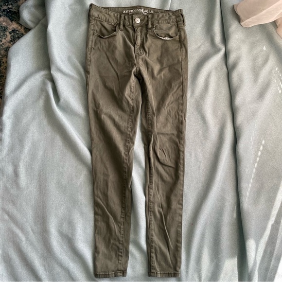 American Eagle Outfitters Denim - AE Green Hi Rise Jegging